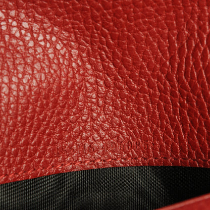 Gucci Dollar Calfskin GG Marmont Continental Wallet Hibiscus Red 7 of 7