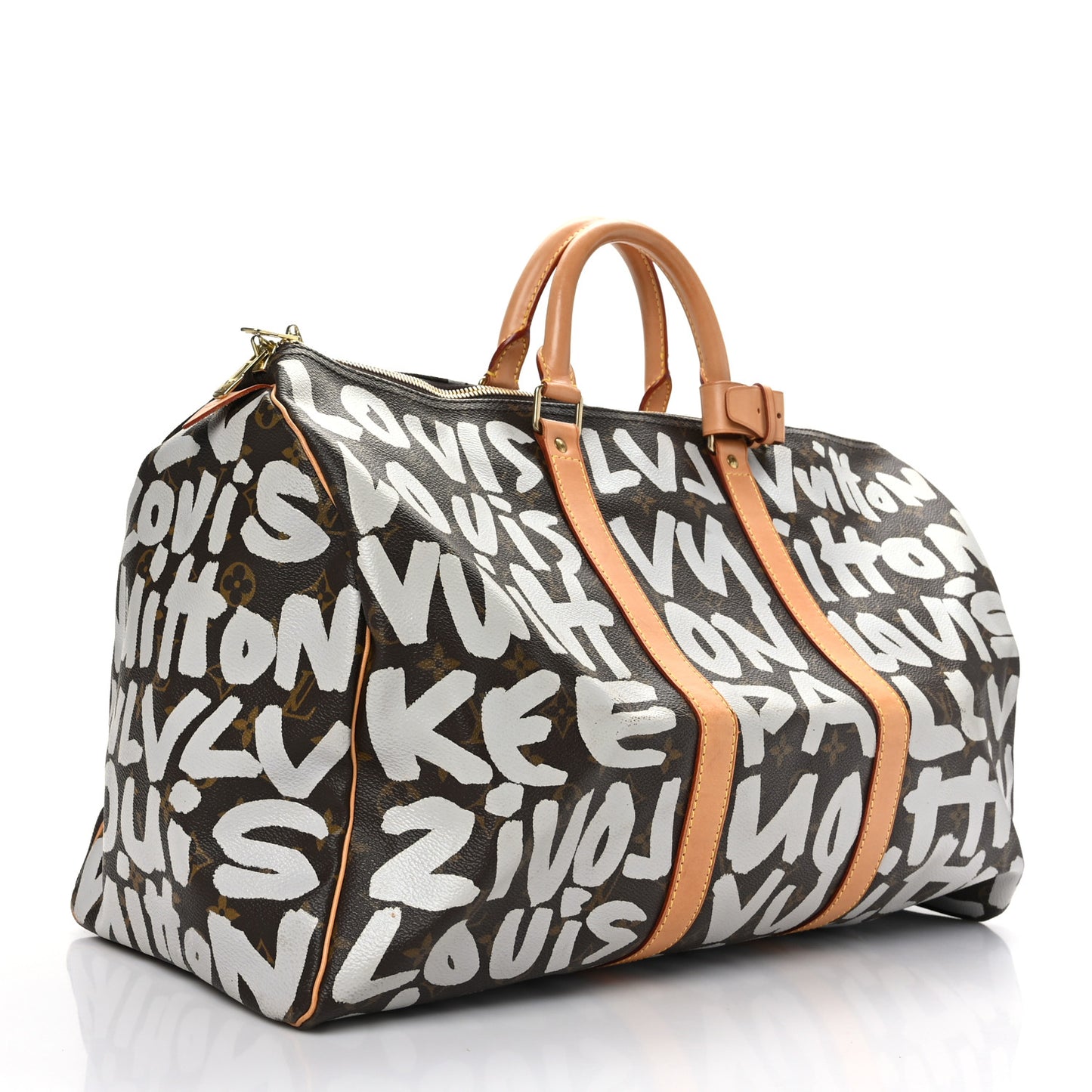 Monogram Graffiti Keepall 50 Silver
