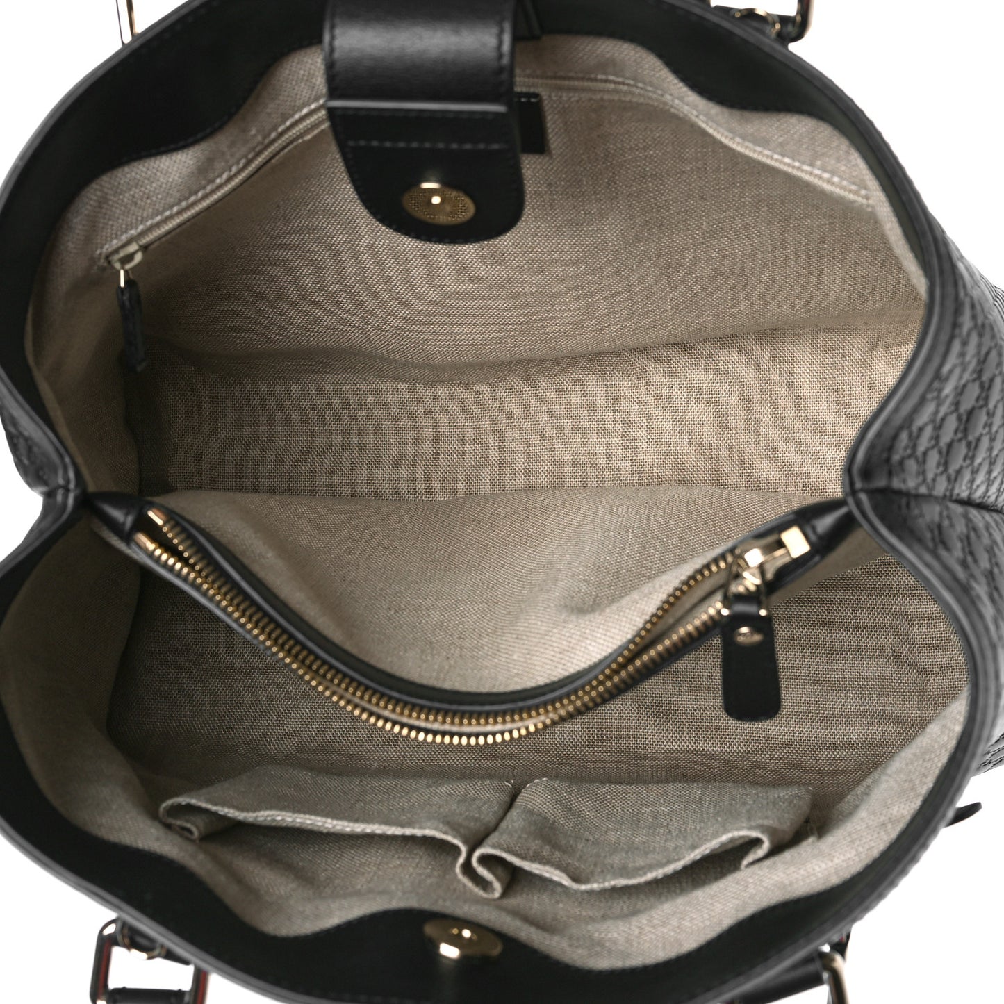 Soft Microguccissima Medium Tote Black