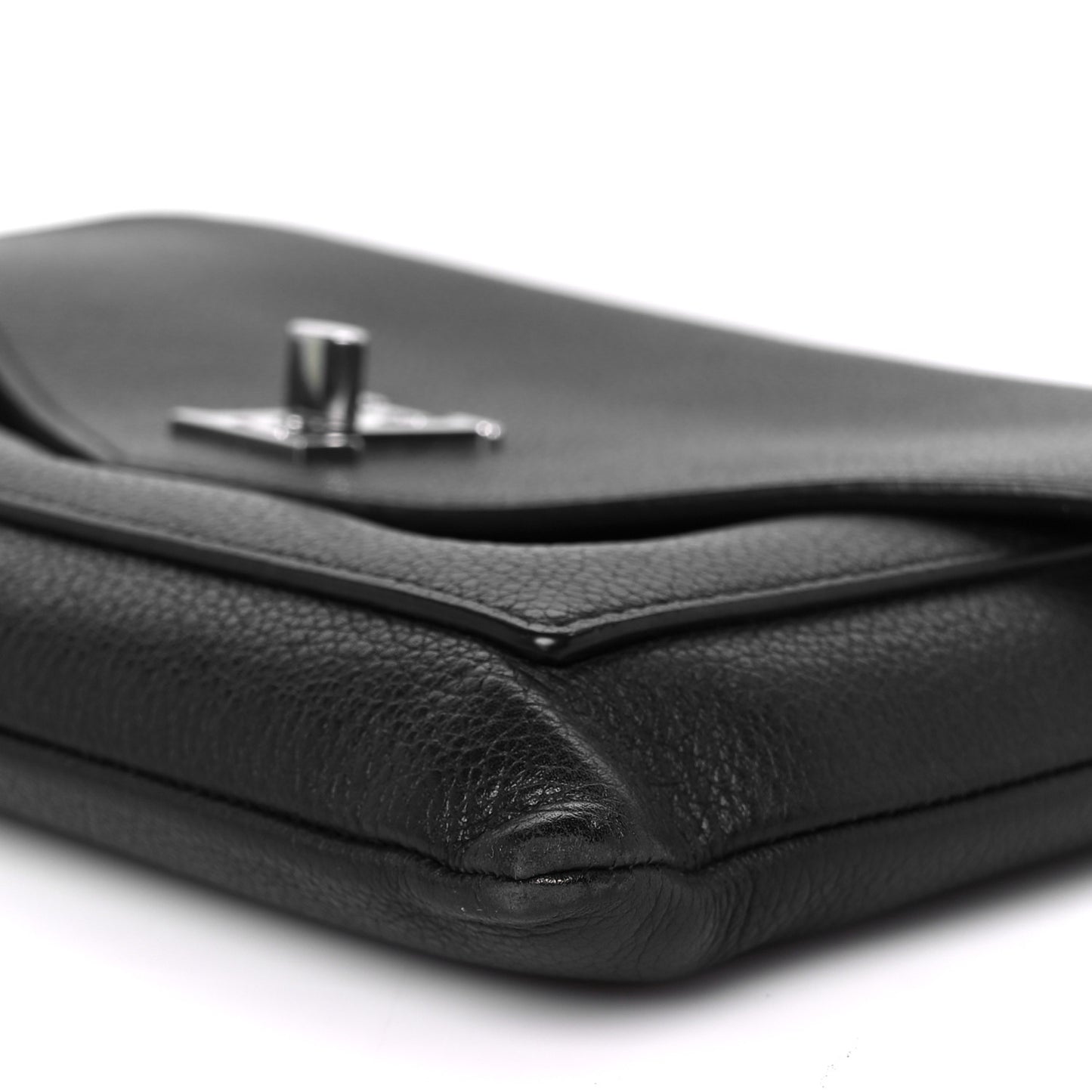 Soft Calfskin My Lockme Chain Pochette Black