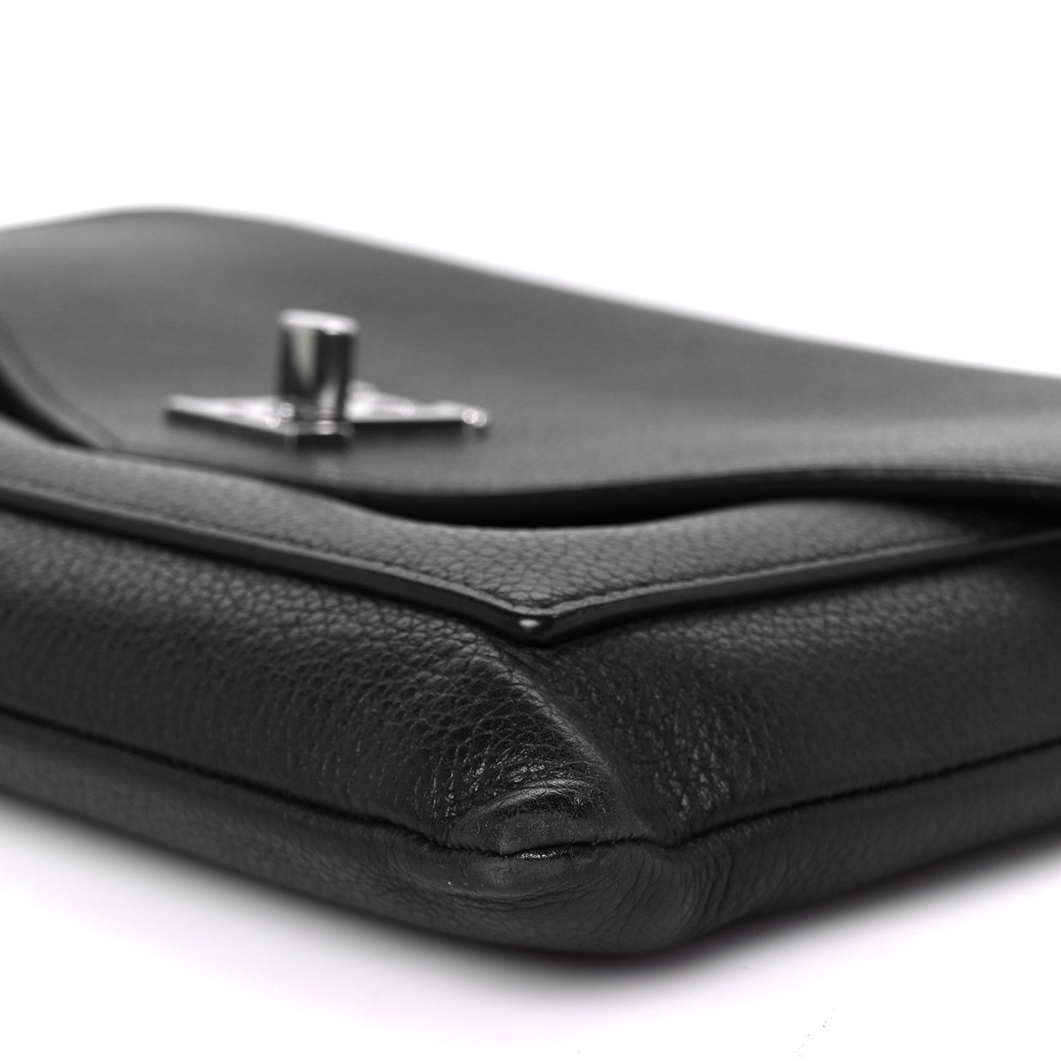 Louis Vuitton Soft Calfskin My Lockme Chain Pochette Black 9 of 10
