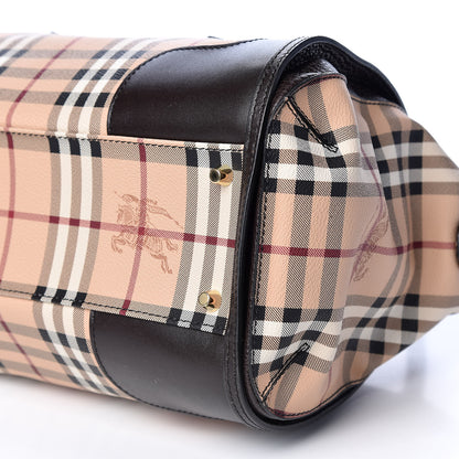 Burberry Haymarket Check Small Gladstone Chocolate 8 of 9
