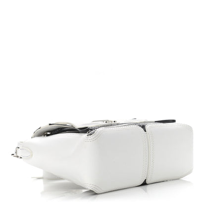 3.1 Phillip Lim Snakeskin Calfskin Mini Pashli Satchel Black White 4 of 13