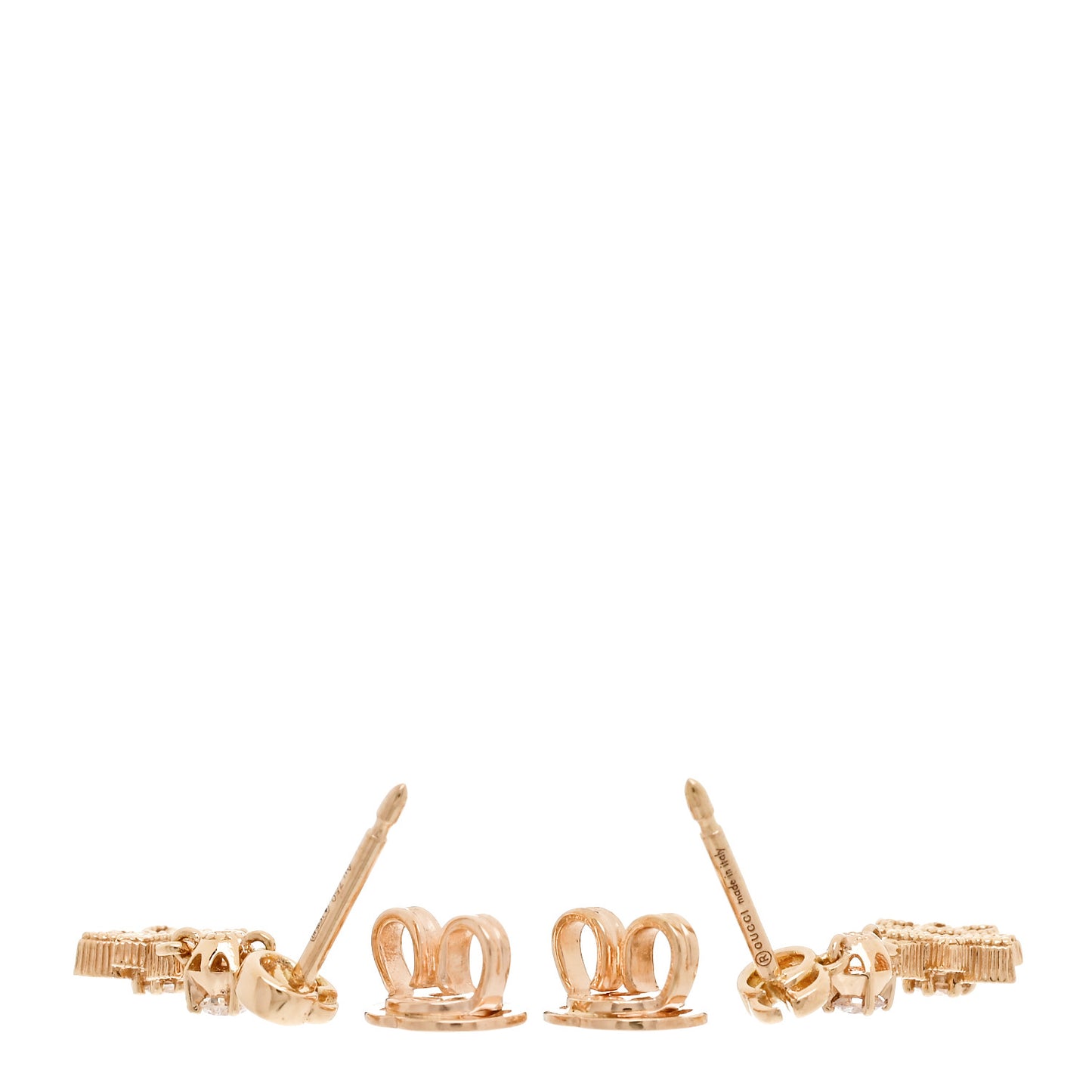18K Rose Gold Diamond Flora Earrings
