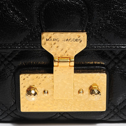 Marc Jacobs Lacquered Lambskin Quilted Large Baroque Single Flap Black 6 of 10
