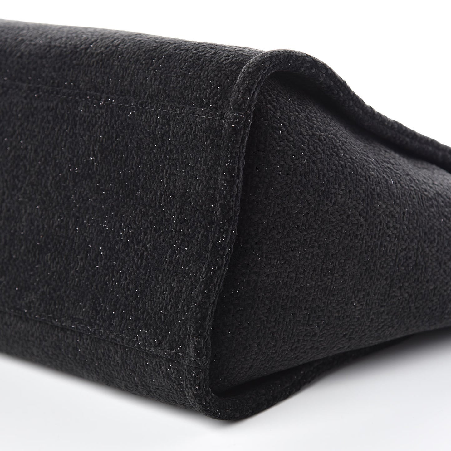 Lurex Boucle Medium Deauville Tote Black