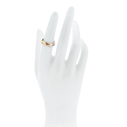 Cartier 18K Pink Yellow White Gold Small Trinity Ring 52 6 2 of 5