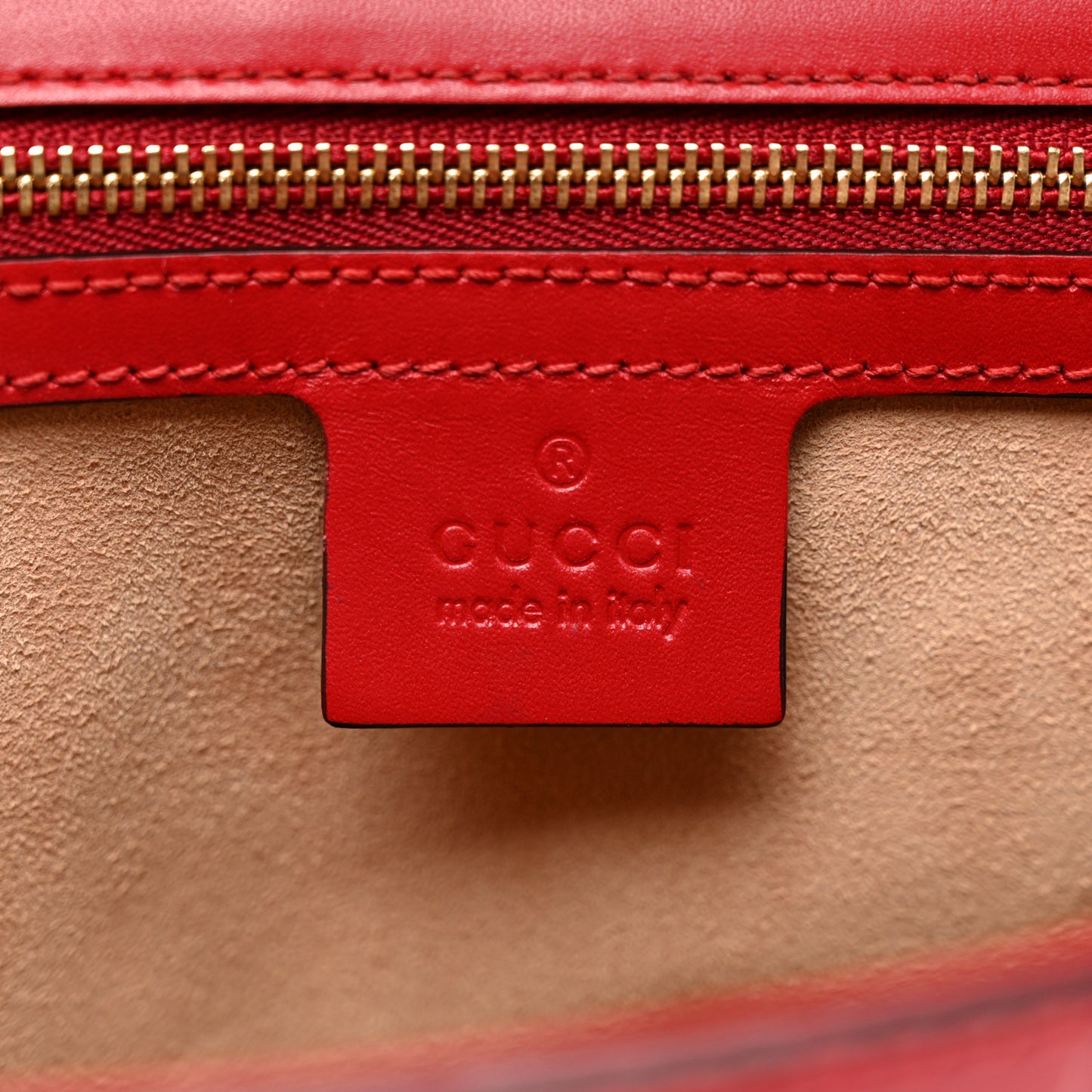Guccissima Medium Padlock Shoulder Bag Hibiscus Red