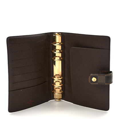 Louis Vuitton Damier Ebene Medium Ring Agenda Cover 5 of 6