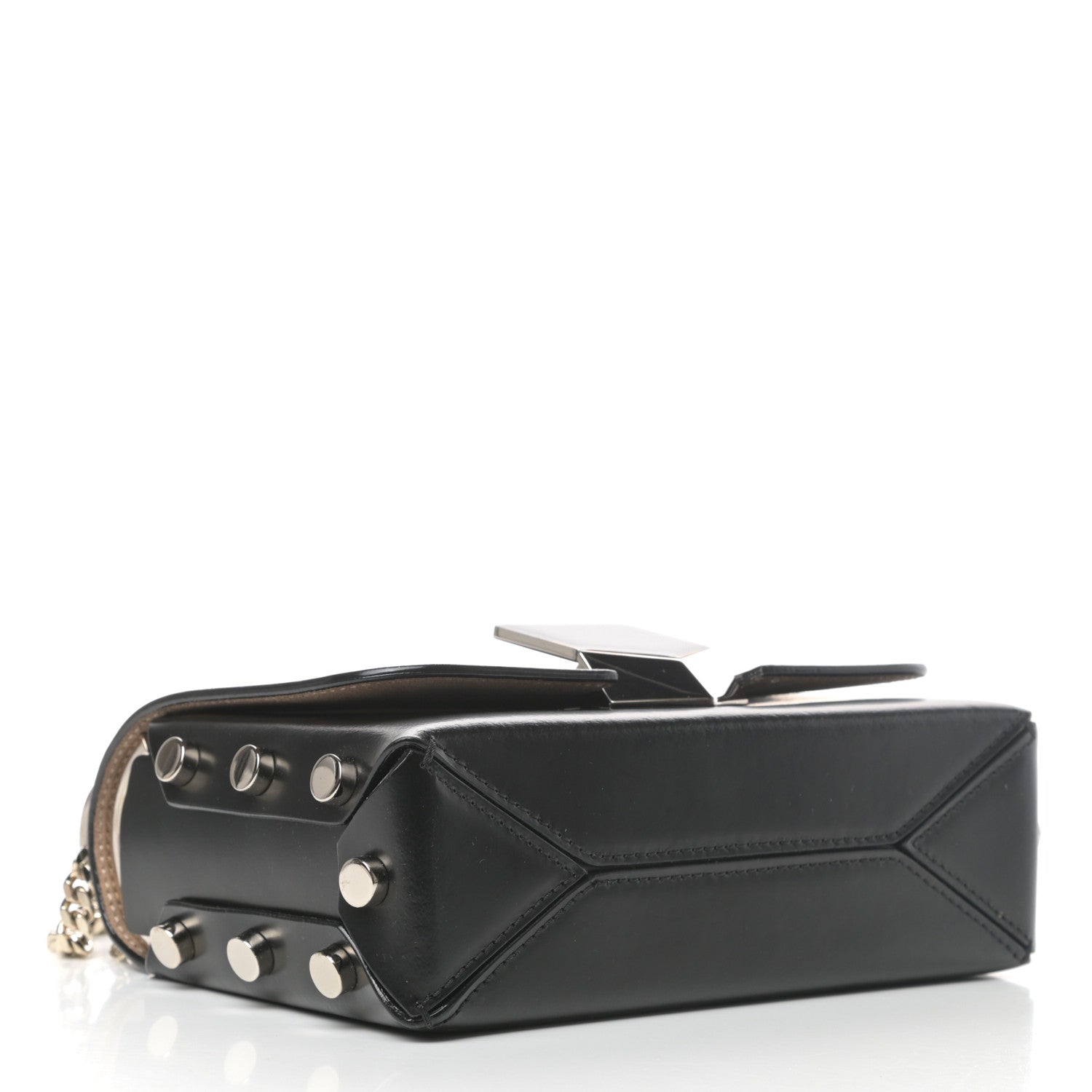 Jimmy Choo Smooth Calfskin Lockett Petite Shoulder Bag Black 4 of 10