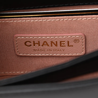 Chanel Velvet Lambskin Mini Camellia Flap Black Burgundy 8 of 11