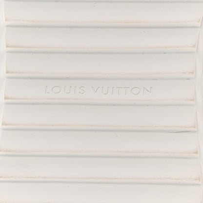 Louis Vuitton Monogram Embossed Calfskin Damier Azur Time Out Sneakers 40 Rose Clair Pink 8 of 10