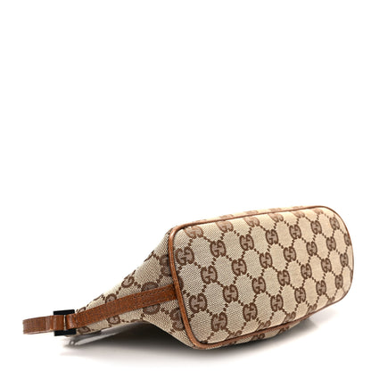 Gucci Monogram Web Boat Pochette Brown 4 of 12