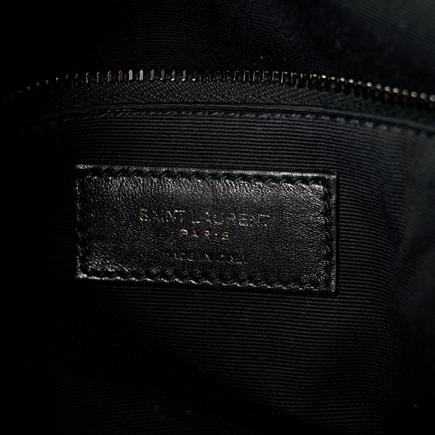 Saint Laurent Lambskin Quilted Monogram Monochrome Medium Loulou Puffer Chain Satchel Black 7 of 11