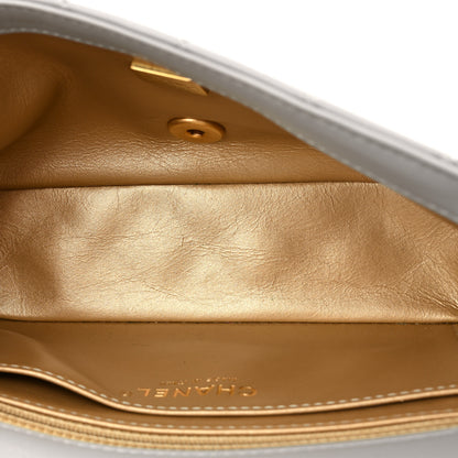Chanel Lambskin Quilted Mini Rectangular Pearl Crush Flap Grey 5 of 13