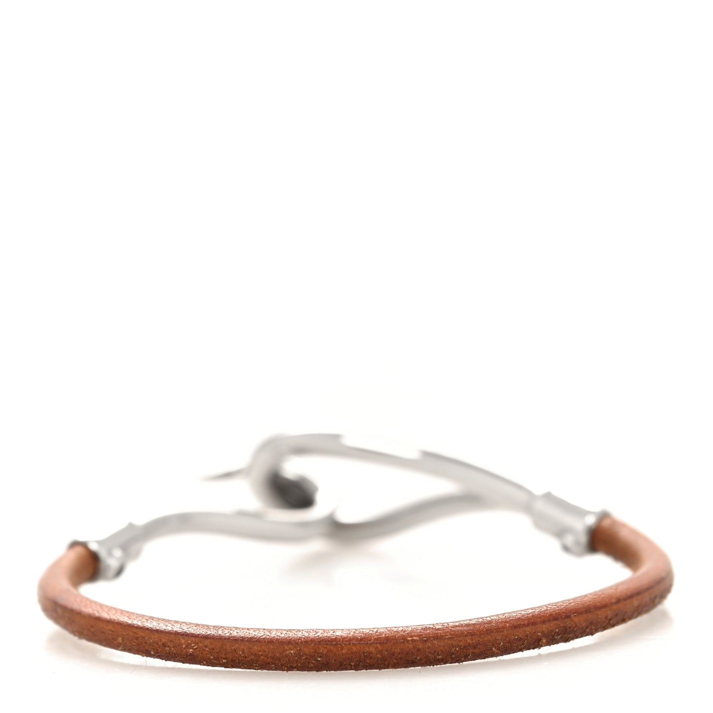 Natural Bridle Jumbo Hook Bracelet Bouton