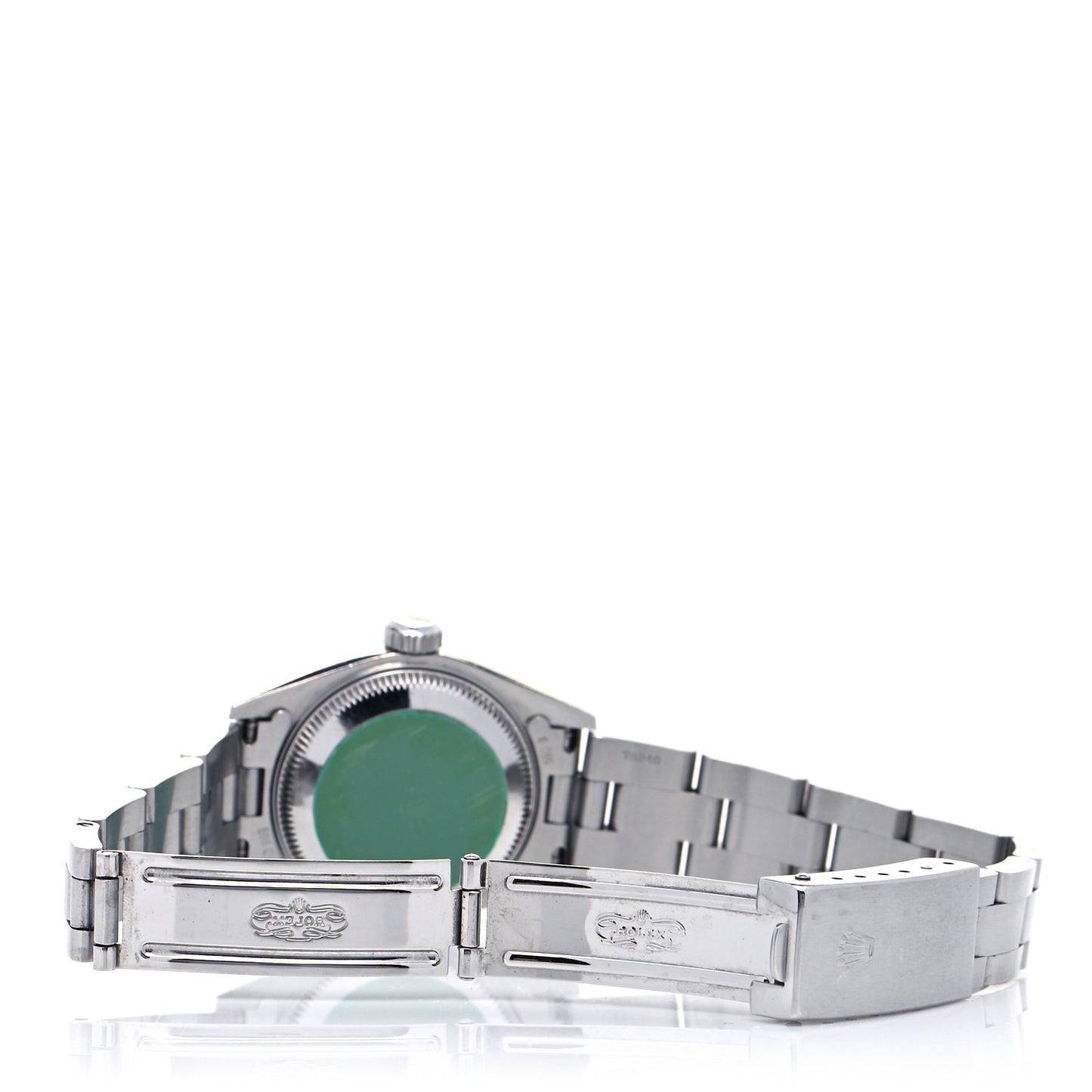 Stainless Steel 26mm Oyster Perpetual Date Watch Black 79160