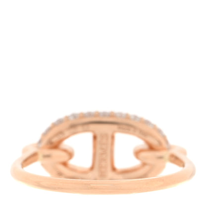 Hermes 18K Rose Gold Diamond Farandole Ring 50 5.25 3 of 4