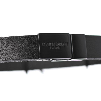 Saint Laurent Calfskin Opyum Bracelet M Black 4 of 4