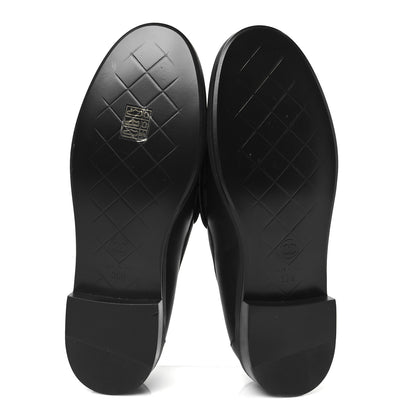 Chanel Lambskin Quilted CC Turnlock Loafers 39.5 Black 6 of 10