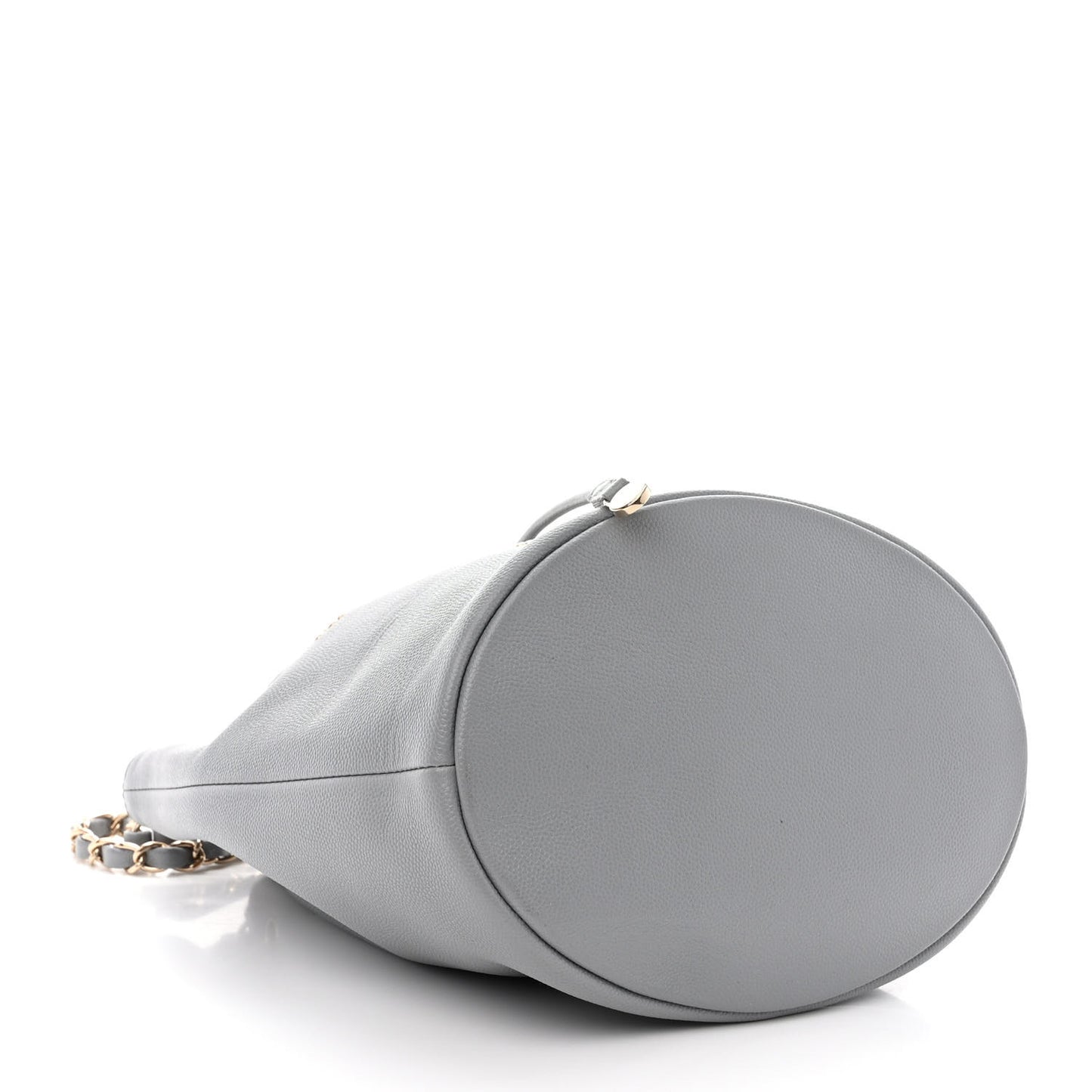Caviar Deauville Drawstring Bucket Bag Grey
