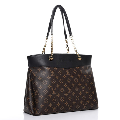 Louis Vuitton Monogram Pallas Shopper Black 3 of 7