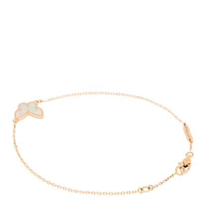 Van Cleef & Arpels 18K Yellow Gold Mother of Pearl Sweet Alhambra Butterfly Bracelet 2 of 5
