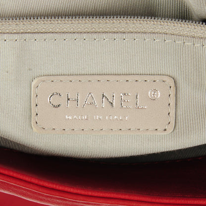 Chanel Calfskin On the Bund Accordion Flap Dark Red 6 of 7