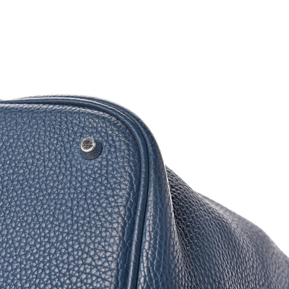 Hermes Taurillon Clemence Picotin Lock 26 GM Rouge Casaque Bleu Thalassa 15 of 16