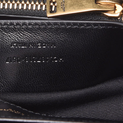Saint Laurent Velvet Y Quilted Monogram Small Loulou Chain Satchel Black 7 of 7