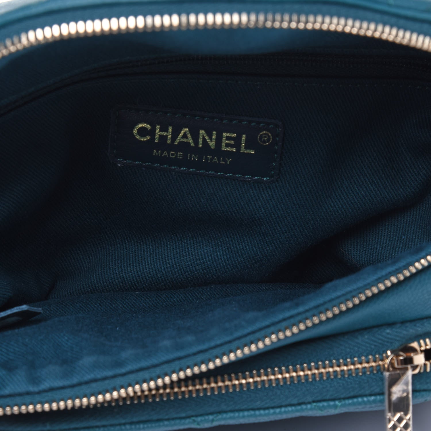 Chanel Caviar Quilted Business Affinity Waist Belt Bag Dark Turquoise 4 of 12