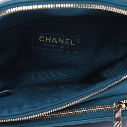 Chanel Caviar Quilted Business Affinity Waist Belt Bag Dark Turquoise 4 of 12