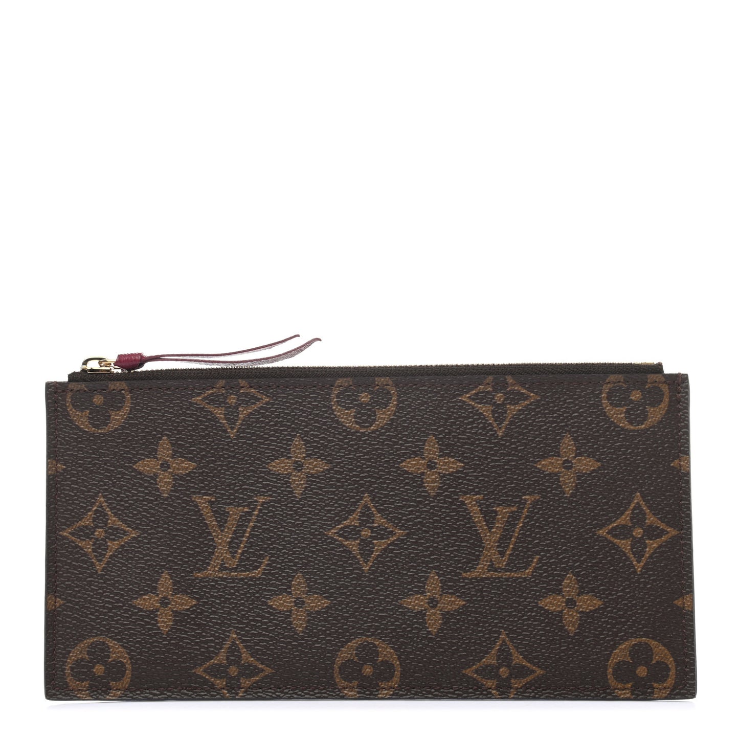 Monogram Felicie Chain Wallet Zippered Insert Fuchsia