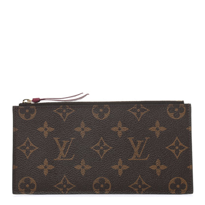 Louis Vuitton Monogram Felicie Chain Wallet Zippered Insert Fuchsia 1 of 6