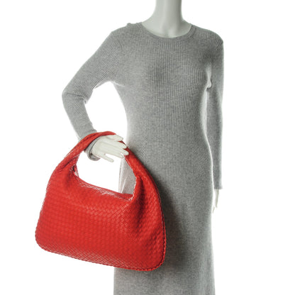 Bottega Veneta Nappa Intrecciato Large Veneta Hobo Corniola 2 of 8