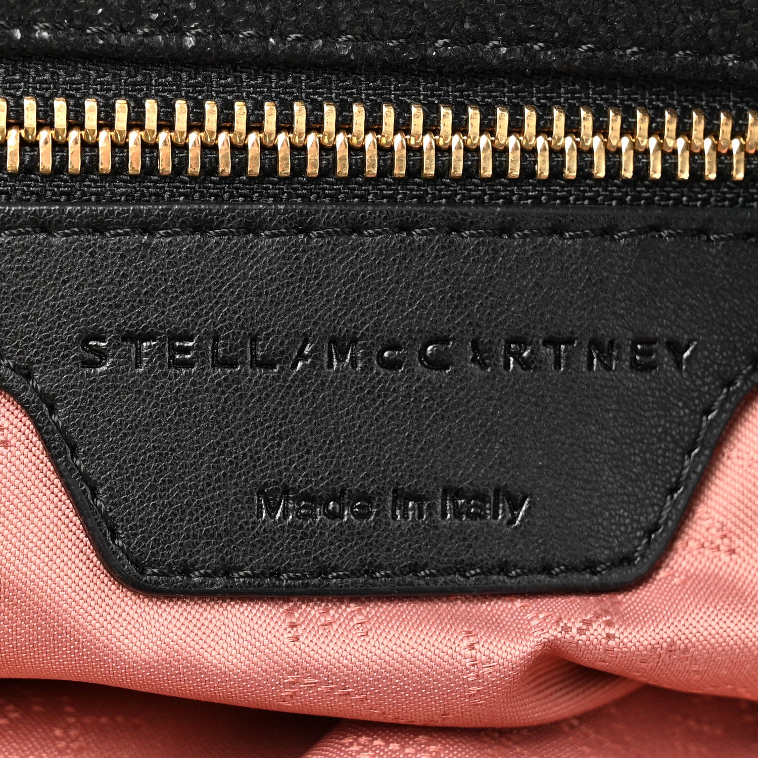 Stella McCartney Shaggy Deer Small Falabella Fold Over Tote Black 6 of 9