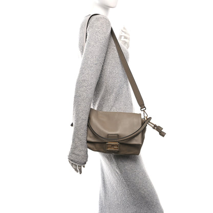 Fendi Nappa Medium Mamma Baguette Dove Gray 2 of 10