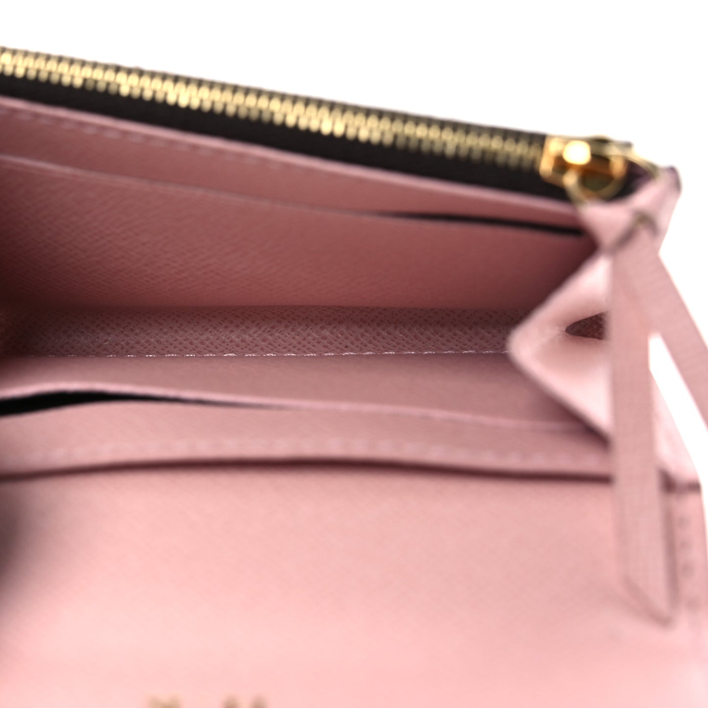Damier Ebene Rosalie Coin Purse Rose Ballerine