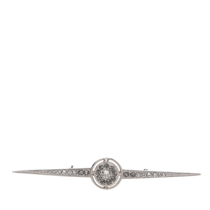 Chanel Crystal Airline Brooch Silver 1 of 5