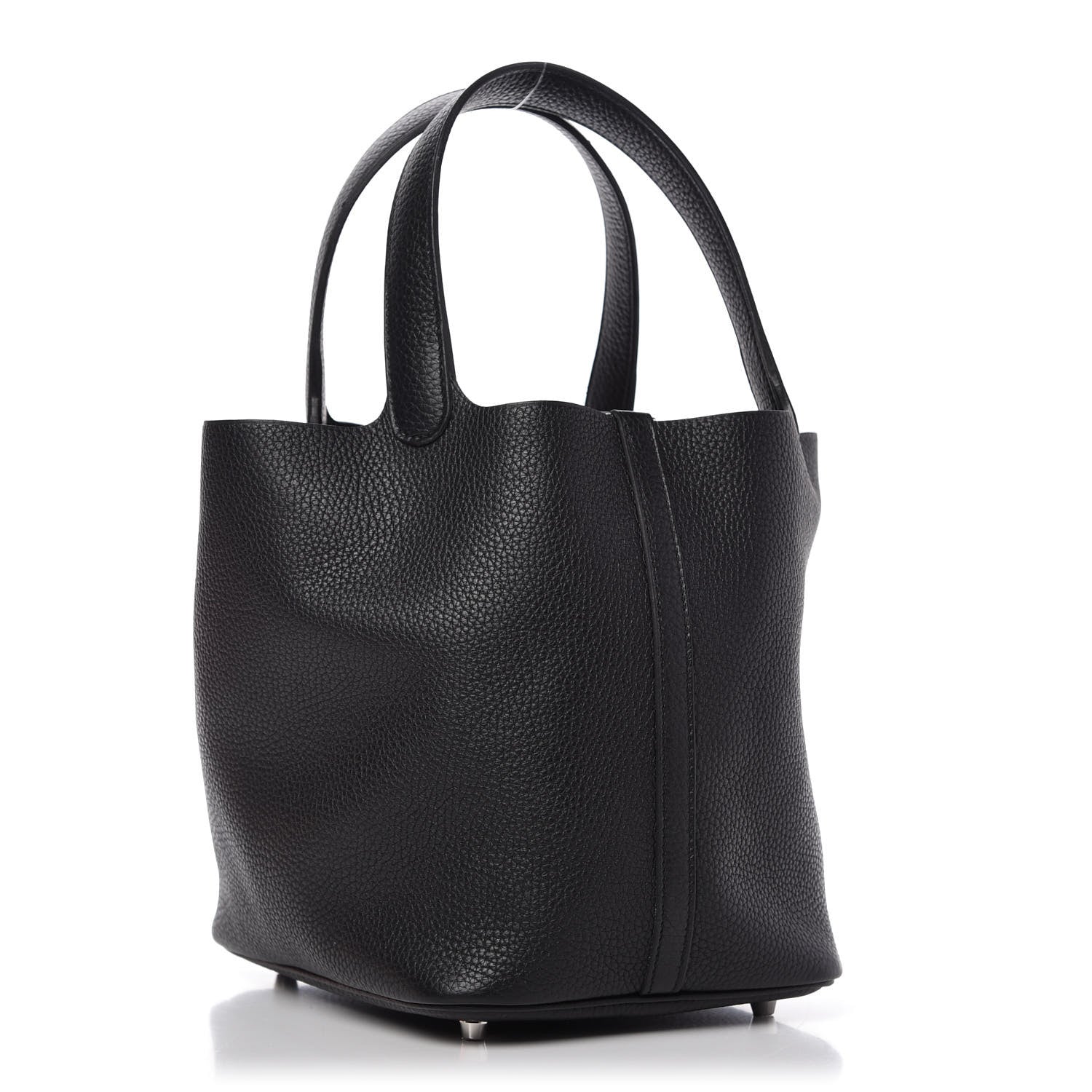 Hermes Taurillon Clemence Picotin Lock 22 MM Black 3 of 10