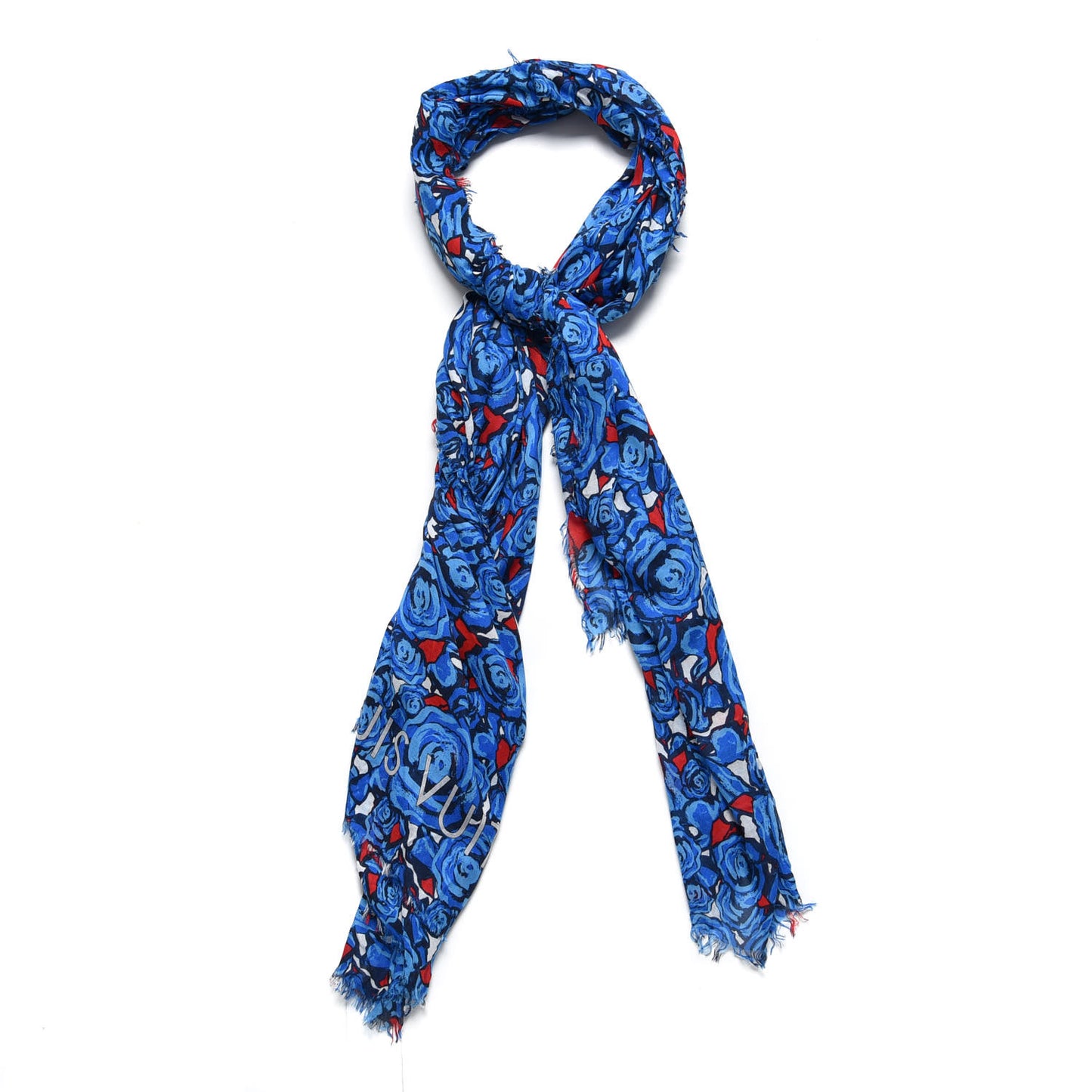 Modal Silk Rock'n'Roses Stole Blue