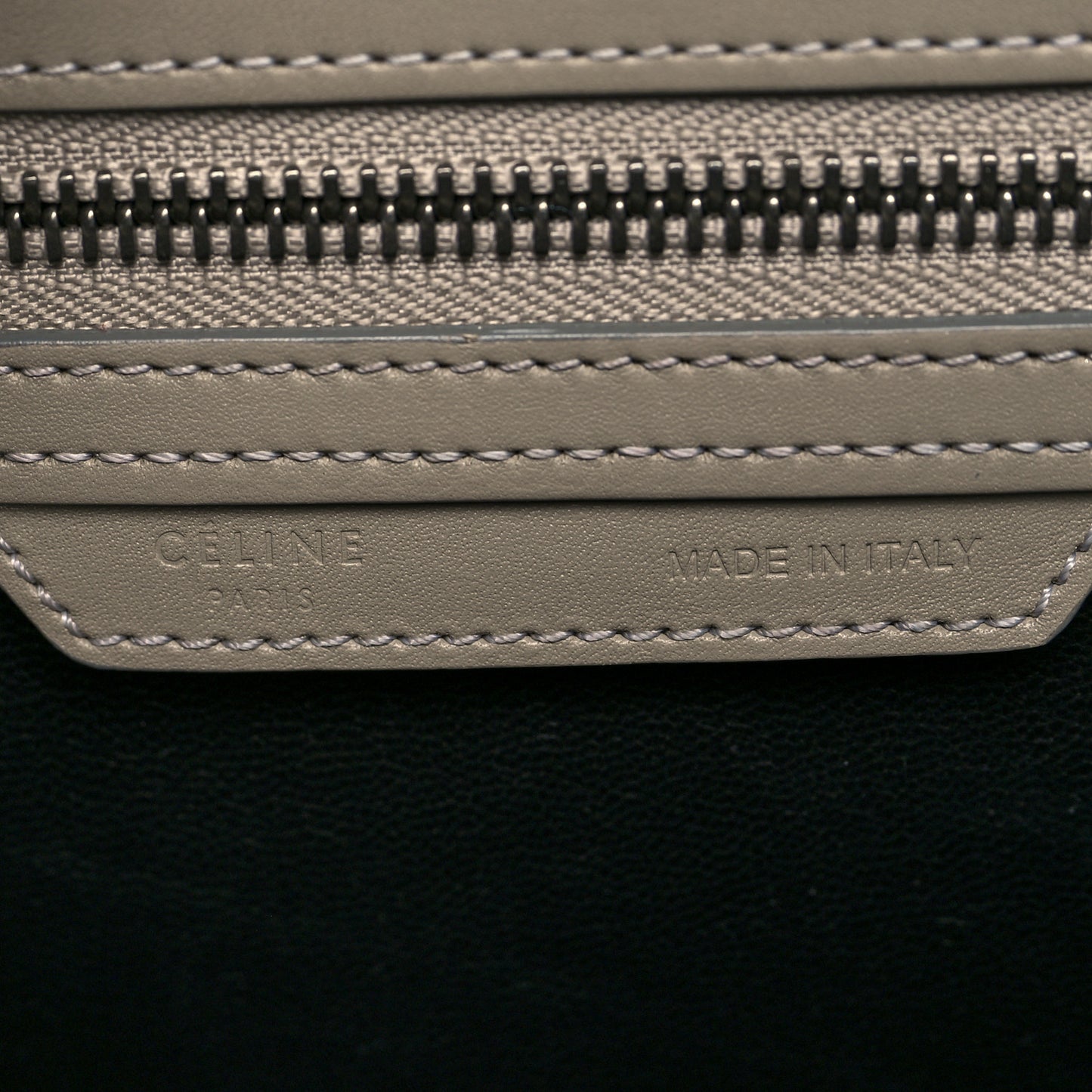 Shiny Smooth Calfskin Micro Tri-Color Luggage Quartz