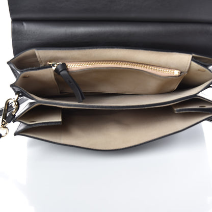 Chloe Suede Calfskin Medium Faye Shoulder Bag Carbon Grey 5 of 9