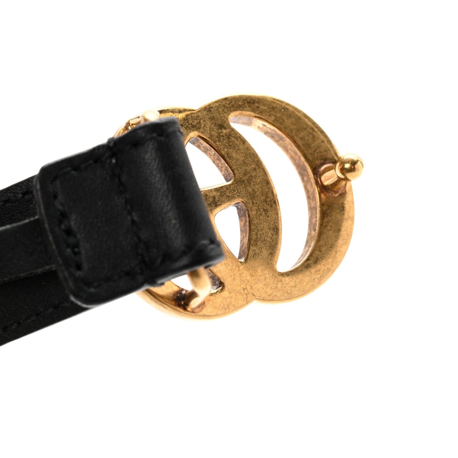 Gucci Calfskin Double G 20mm Belt 75 30 Black 5 of 7