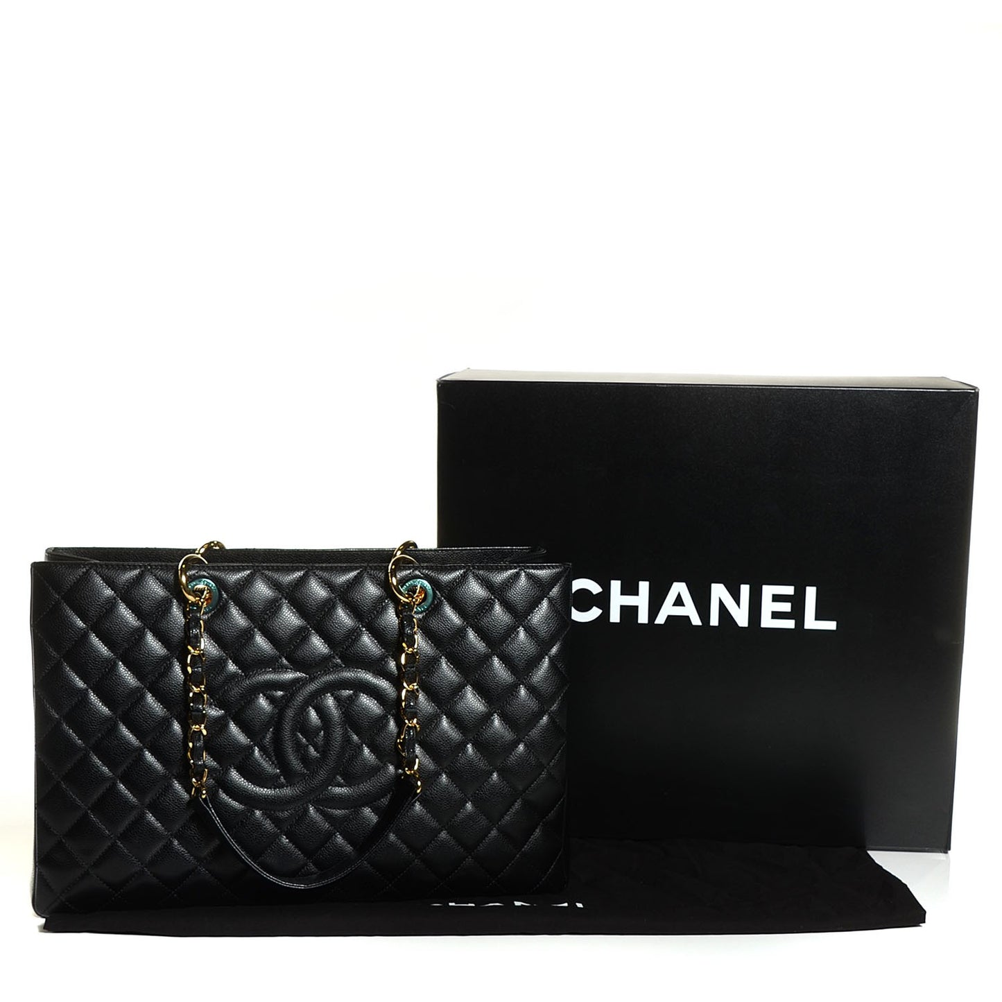 Caviar XL Grand Shopping Tote GST Black