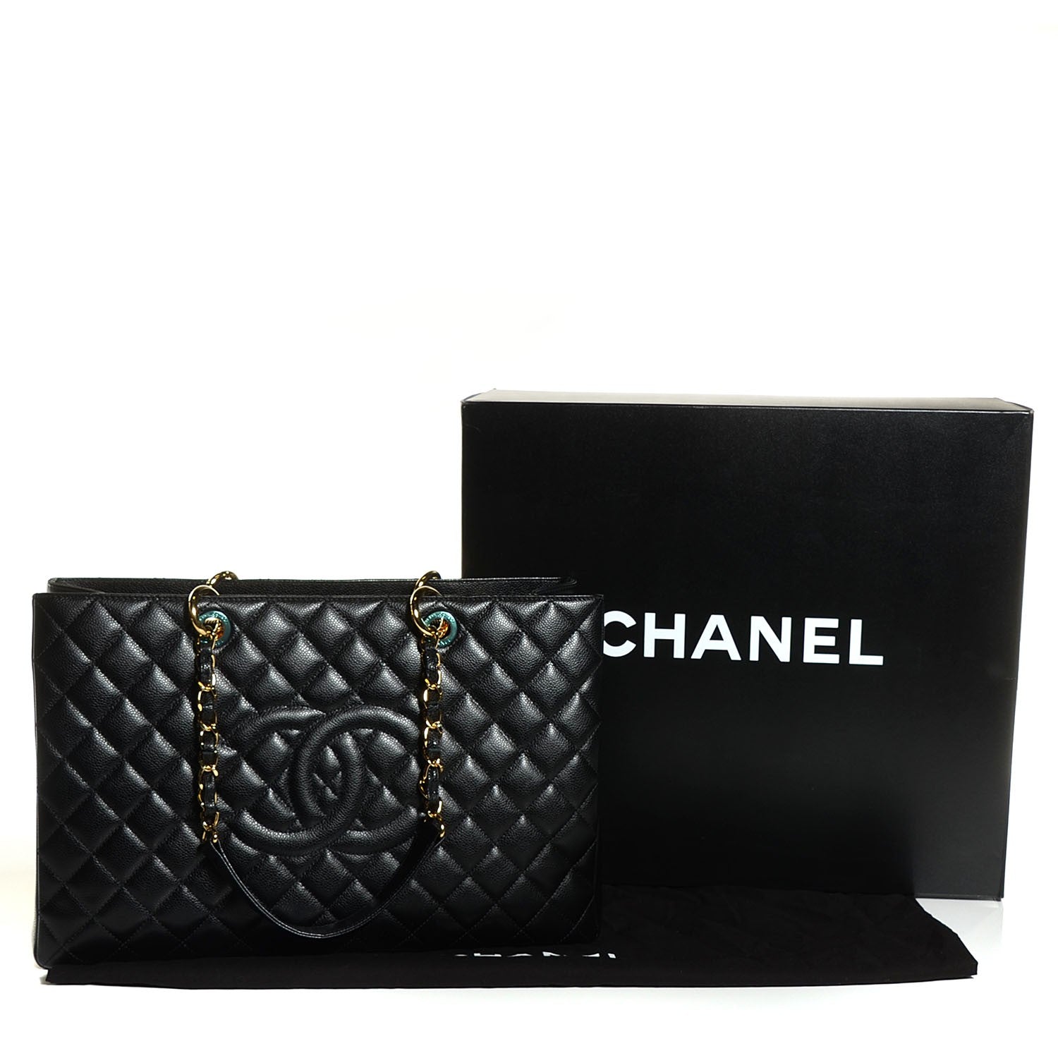 Chanel Caviar XL Grand Shopping Tote GST Black 5 of 8