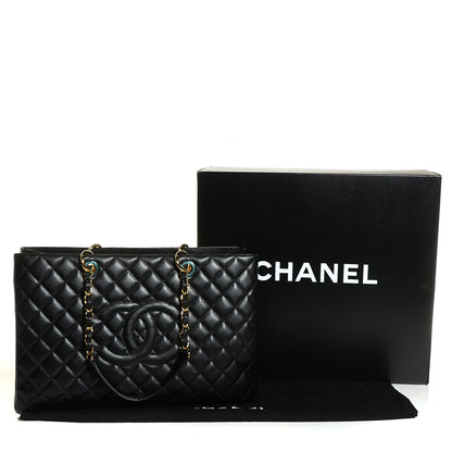 Chanel Caviar XL Grand Shopping Tote GST Black 5 of 8