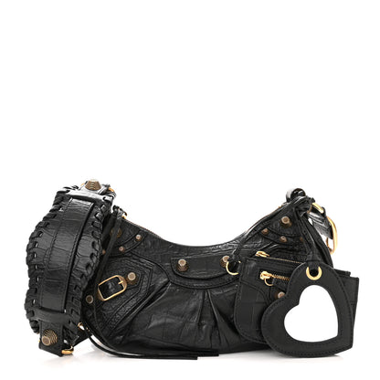 Balenciaga Agneau Arena Le Cagole Shoulder Bag XS Black 1 of 12