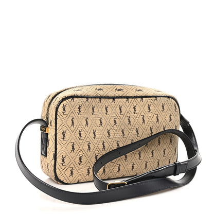 Saint Laurent Canvas Monogram All Over Camera Bag Beige 3 of 10