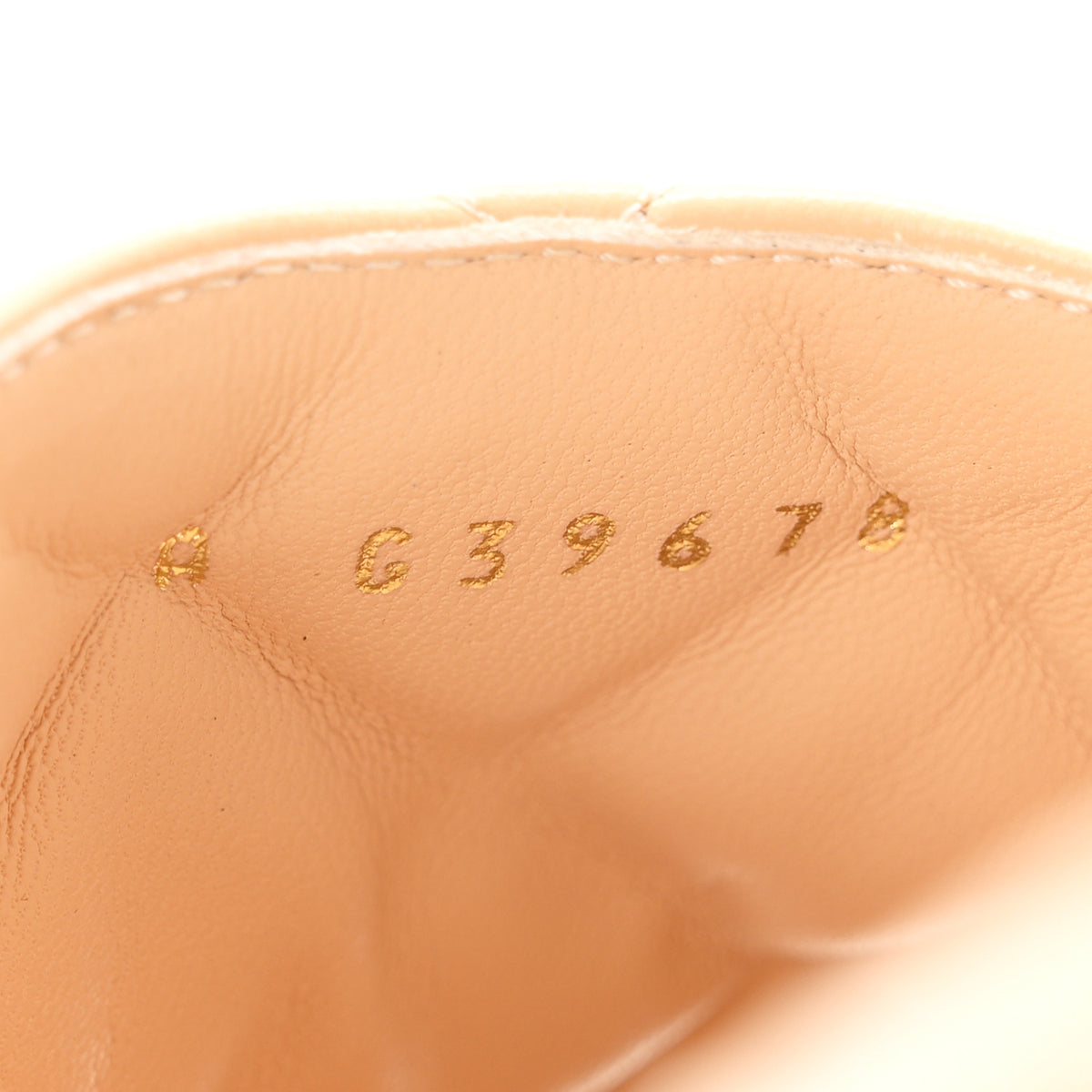 Lambskin Quilted CC Mules Wedge Sandals 39 Beige